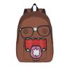Zaino per Adolescenti Domo Kun Meme Resistente per Studenti Escursionismo Viaggio Zainetto Bambola Anime per Uomini Donne Borse in Tela per Laptop