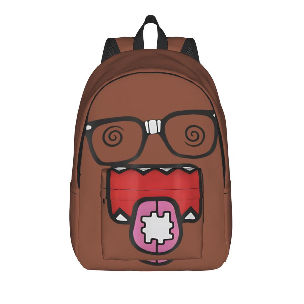 Zaino per Adolescenti Domo Kun Meme Resistente per Studenti Escursionismo Viaggio Zainetto Bambola Anime per Uomini Donne Borse in Tela per Laptop