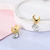 Joli Chiot et Lune Perles Cuivre Perles Originales S'adaptent aux Charms Originaux Bracelet Perles Bijoux Cadeaux Pour Femmes