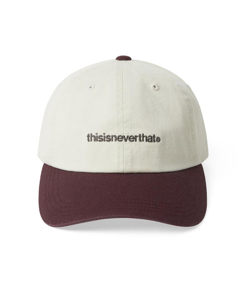 THISISNEVERTHAT T-Logo Cap Ivory/Burgundy