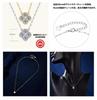 Harusame Women's Four-Leaf Clover Necklace In Sterling Silver with a 0.4ct Diamond and Moissanite Pendant. Popular Women's Jewelry In Silver and Gold.