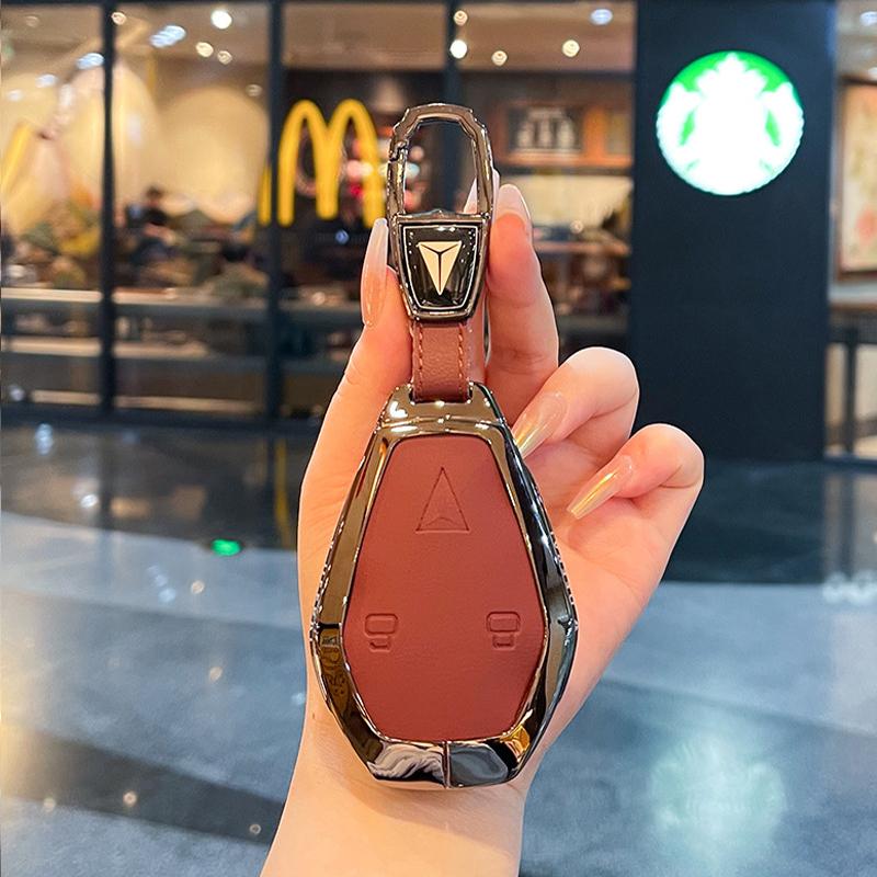 Zinc Alloy Metal Silica Gel Car Key Case Cover Shell for 2026 Deepal SL03 S07 G318 L07 S05 S09 Key Ring Keychain Bag Accessories