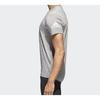 Adidas T Shirts Men's Shade 3 Gray Crew Neck Moderate Straight Fit CW3443