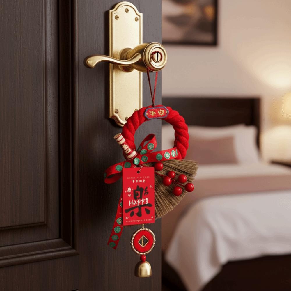 Beat Wishes New Year Hanging Pendant Decorative Door Hanging Ornament Entrance Decoration
