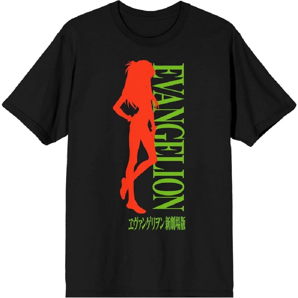 

Bioworld Neon Genesis Evangelion Eva 2 Long Layout Crew Neck Short Sleeve Men s Black T-Shirt XXXXXL чорний