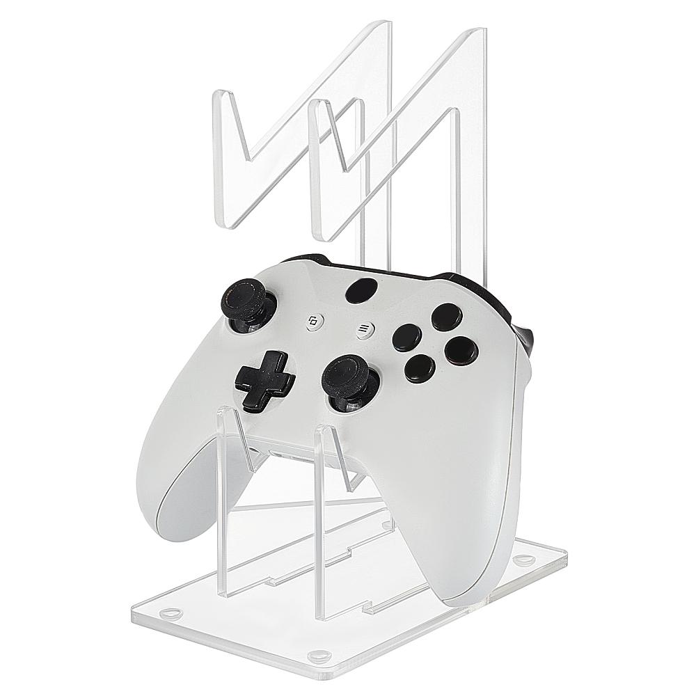 1set 2-Tier Transparent Acrylic Game Controller Display Stand Holders Controllers Desktop Organizer Stands Clear 9~19.5x9~13.9x0.45~0.75cm