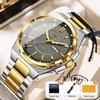 POEDAGAR Business Luxury Men's Watches Luminous Waterproof Stainless Steel Man Watch Date Week Top Quartz Fashion Men Wristwatch