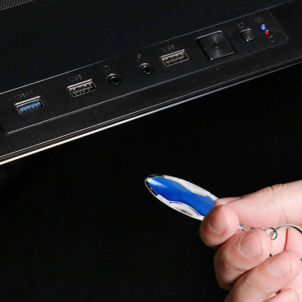 Conductive Discharge ESD Keychain, Car Static Releaser, Reusable Conductive Discharge ESD Keychain - LED