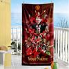 Manchester Personalized Text Beach Towel Super Soft Microfiber Quickdry Fabric Suitable for Sports Travel Swimming Yoga Bathroom Beach And Pool