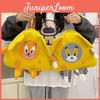 Cartoon Cat And Mouse Backpack With Large Capacity And Air Cushion Straps For Students