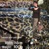 Leopard Velvet Metallic Silver Glitter Dress Fabric - Fashion Costume Performance Material