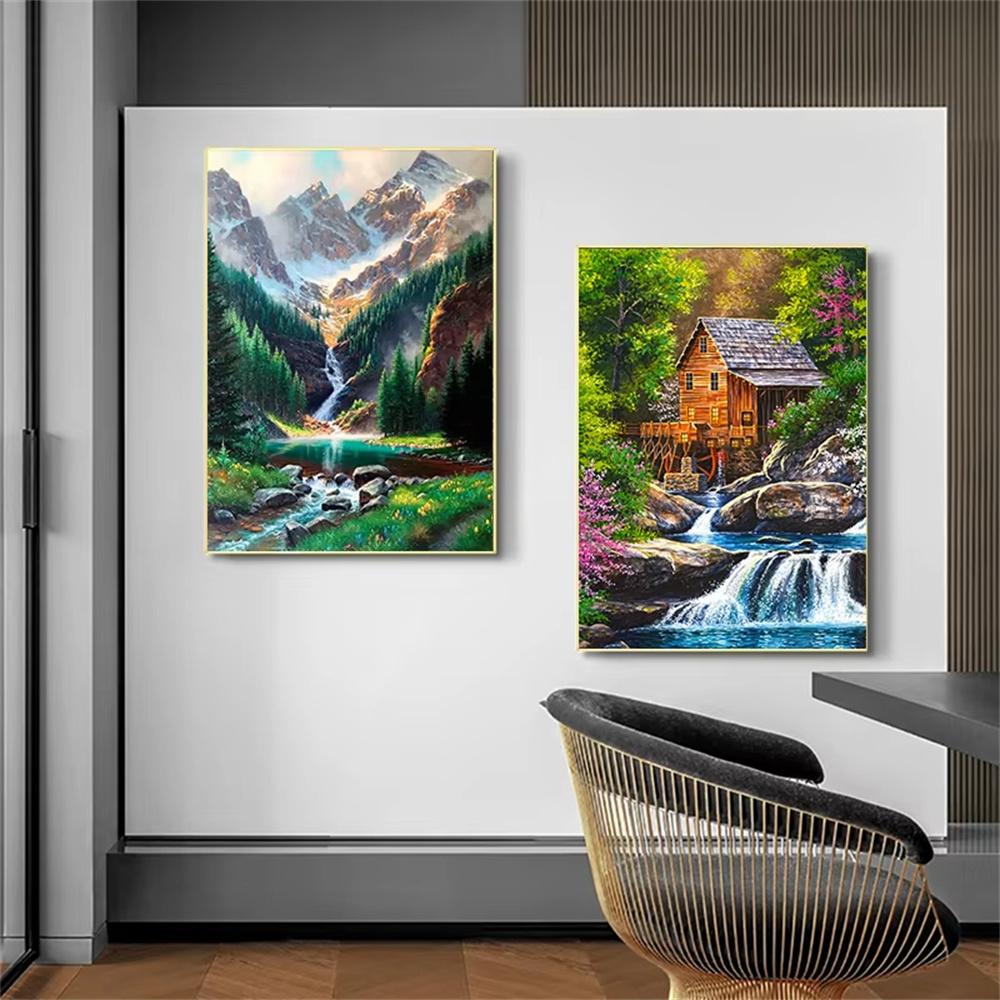 Parrot DIY 5D Diamond Painting Kit Landscape Diamond Mosaic Bird Cross Stitch Handmade Inlaid Rhinestone Embroidery Home Decor