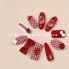 Children's Korean Plaid Bow Hair Clip - Damage-Free Accessory for Girls