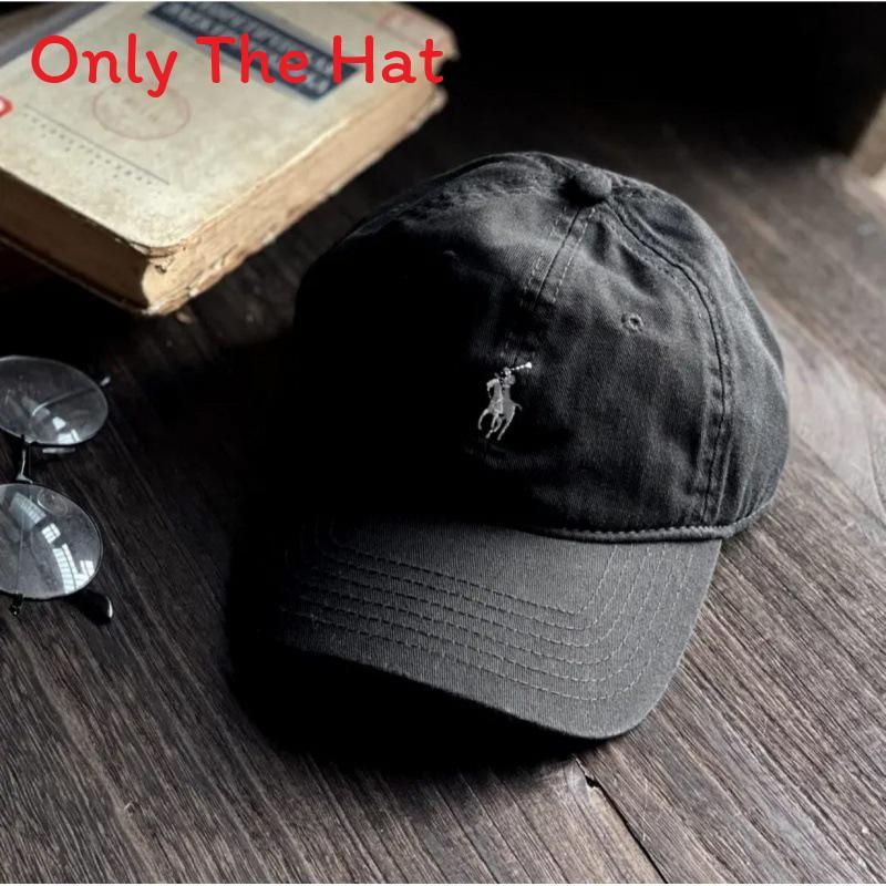 Polo Cotton Sun Hat With Large Brim For Outdoor Sunshade And Fashion Accessory