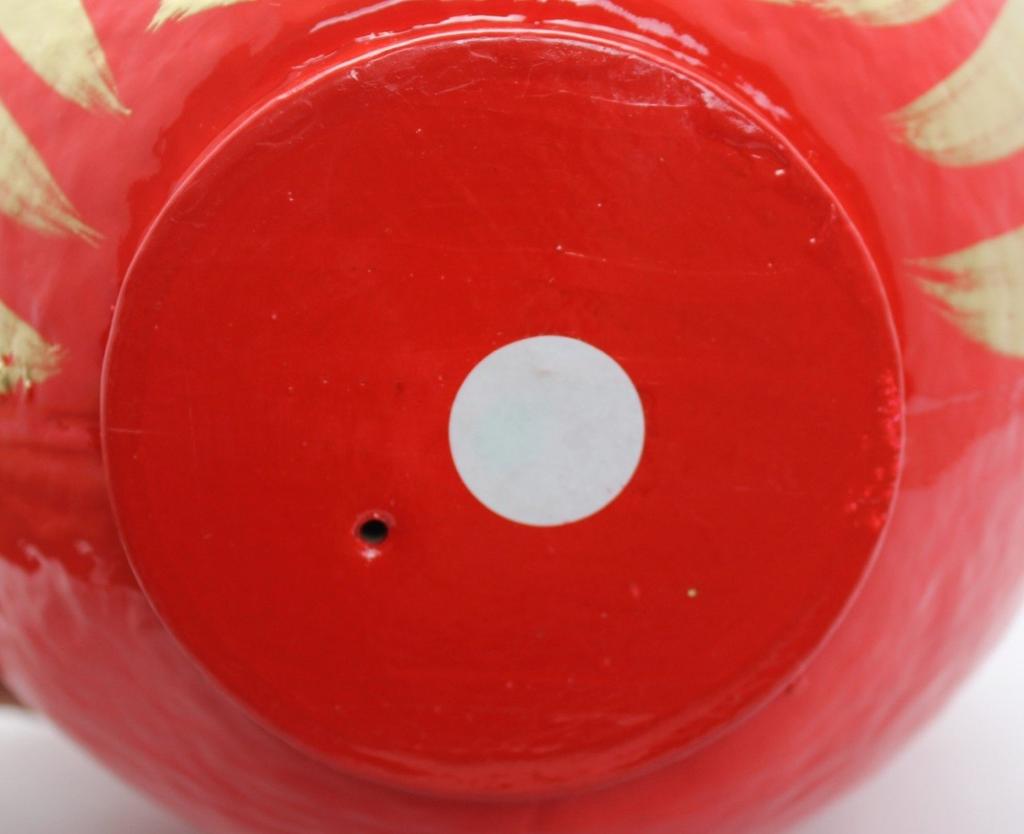Takasaki Daruma Size Celebrating Health and Figurine/Object, Red, 6, 20x19x22cm, Longevity, HKDM-6-RE-7