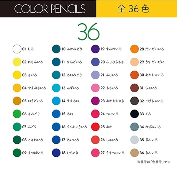 Tombow Colored Pencils, 36 Colors, Roll Case (Lightweight and Compact Storage), with Mini Pencil Sharpener, MJ-CRNQ36CQAAZ
