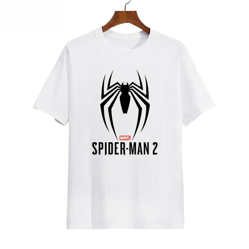 

Marvel Super Hero Spider-Man Joint Summer Comfort Short Sleeve Sports Casual Popular Short Sleeve Half Sleeve T-Shirt Trend Top S разноцветный