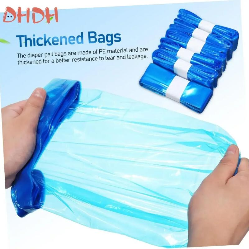 Genie Replacement Trash Bags Baby Diaper Replacement Trash Bags Tear-resistant Trash Bags for Angel and Tippee Tommee Care