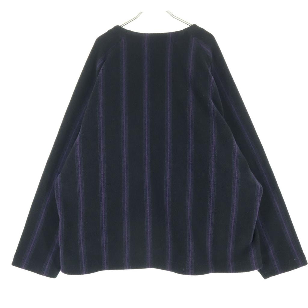 Unused UNIQLO NEEDLES Needles Collaboration One-point Logo Stripe Pattern Long Sleeve Freeze Cardigan Men's Used