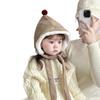 Entegre Peluş Boyunluk ve Kulak Korumalı Unisex Çocuk Kışlık Peluş Şapka