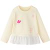 Minibala Baby Girls' Ruffle-Trim Long-Sleeve T-Shirt