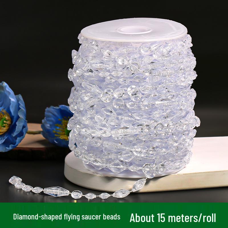 Acrylic Beaded Curtain for Weddings, Aisle Runners, Stage Decor, and Christmas Trees