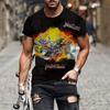 Rock Band Men's T-shirt 3d Judas Priest Print Tshirt Men Women Fashion Short Sleeve T-shirt Hip Hop Tops Tees Heavy Metal Tshirt