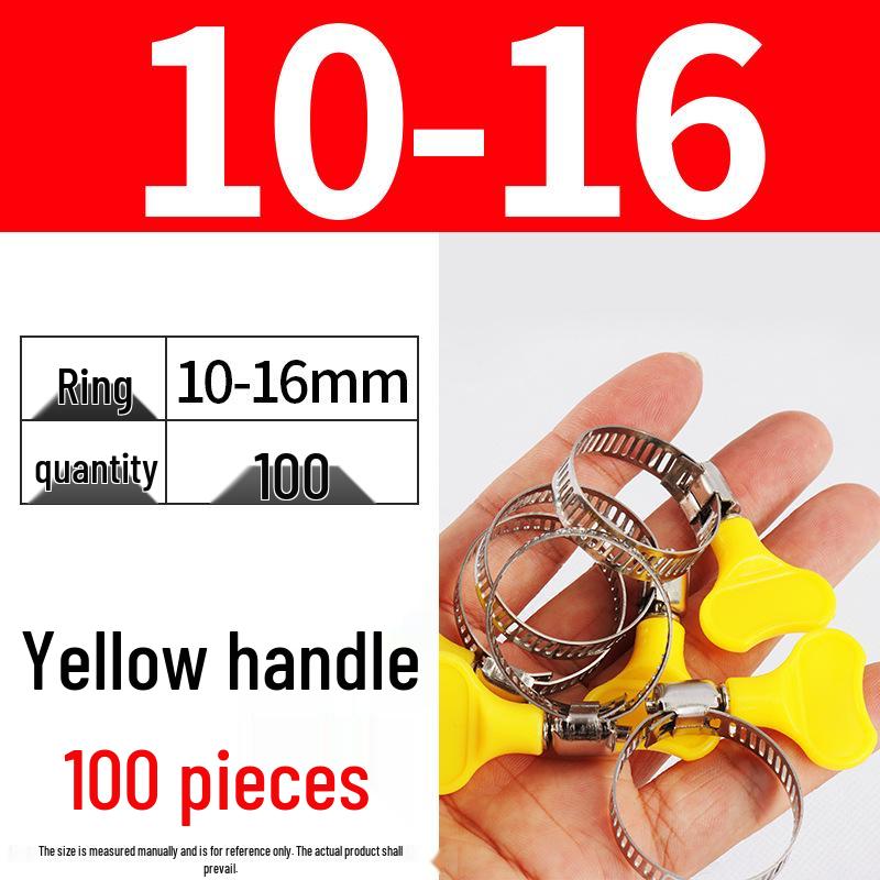 Nerezová hadicová spona, ručně utahovací páska pro vodní a vzduchové potrubí