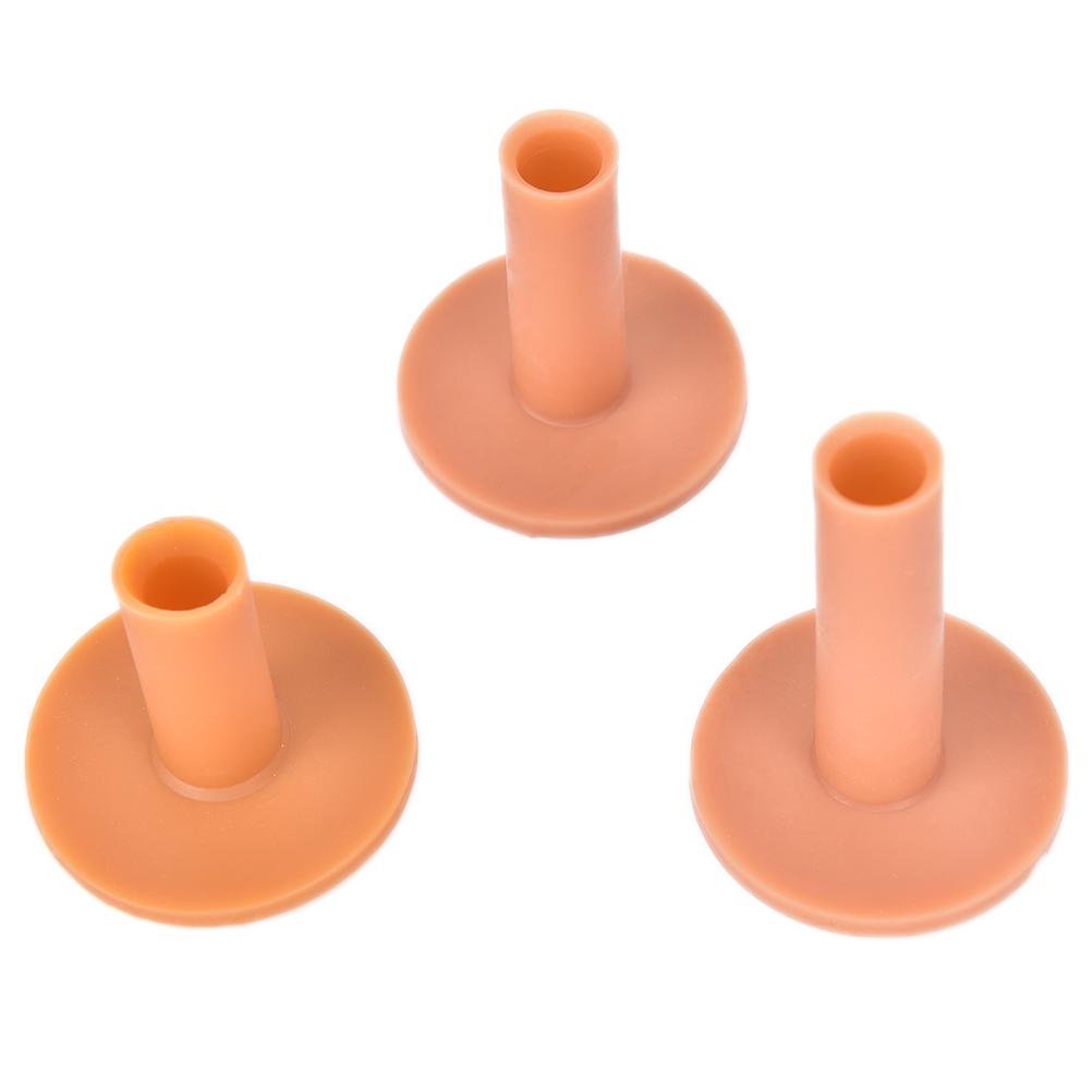 3Pcs Rubber Driving Range Golf Tees Holder Tee Home Training Practice Mat