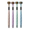 Luxury Three-Sided Soft Bristle Toothbrush: Comfortably Cleans Gums & Tongue