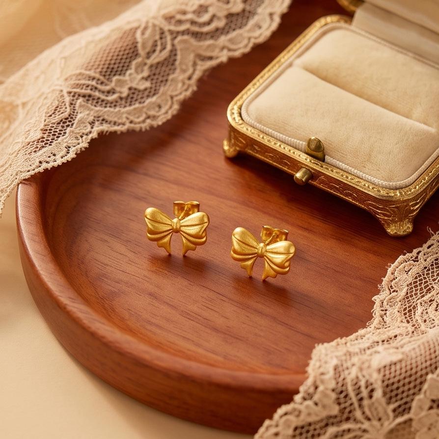 2026 Runaway Princess Bow Earrings - Cute, Sweet, Hot-Selling Student Accessories for Women