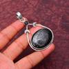 Fantastico Pendente in Pietra Preziosa Nuummite: Collana con Ciondolo Fatto a Mano in Argento Sterling 925 Gioielli