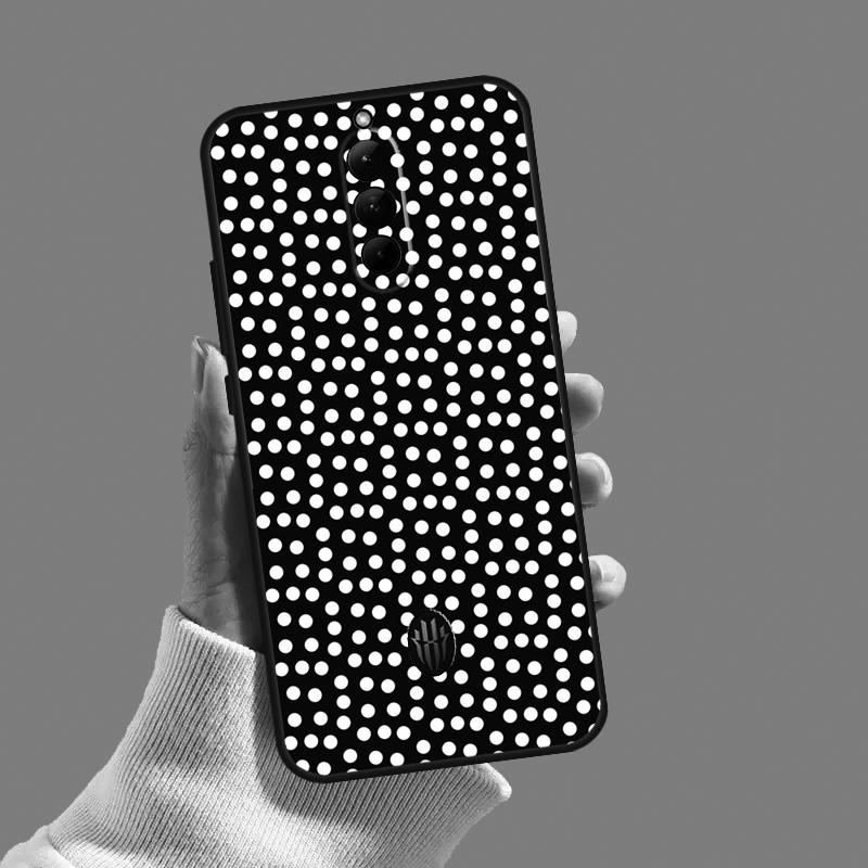 Black And White Polka Dot Case For ZTE Red Magic 8S 8 9 Pro Plus Cover For Nubia Red Magic 6 7 6S 7S Pro 6R 5S 5G