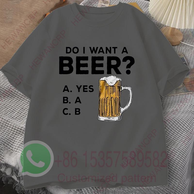 Oversized Mens Tshirts Summer Beer Print Tee Shirt Funny Beer Retro Cool Design Street Short Sleeve Top Beer Friday Men Clothes