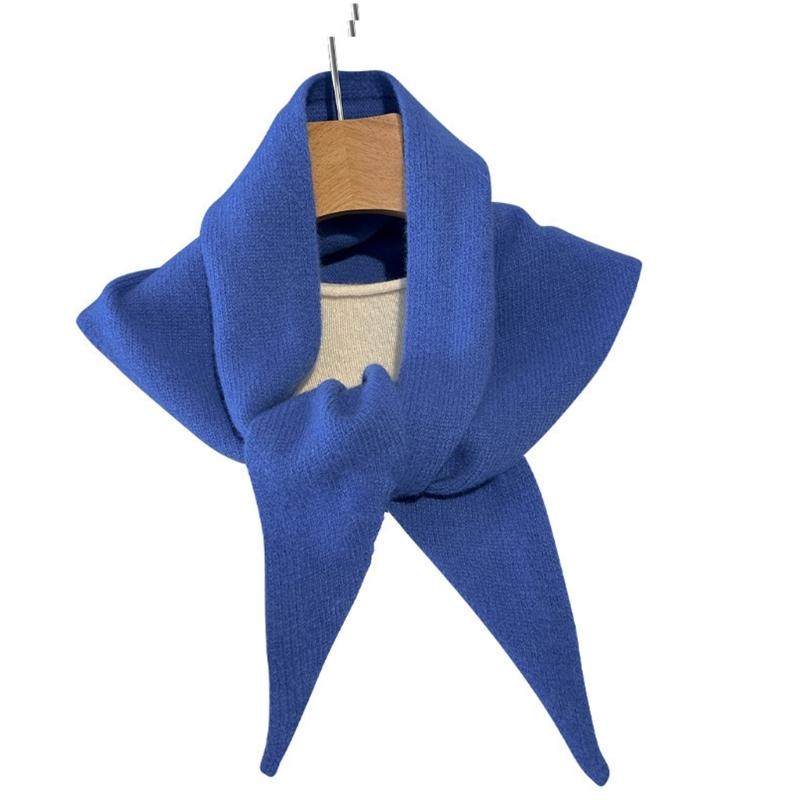 Wool Knit Triangle Scarf For Women Delivering Warmth And Wind Protective In Winter For Commuting