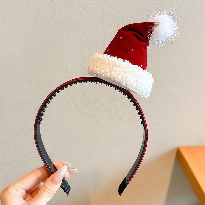 Children's Christmas Reindeer Headband - Cute Holiday Hair Accessory for Photos