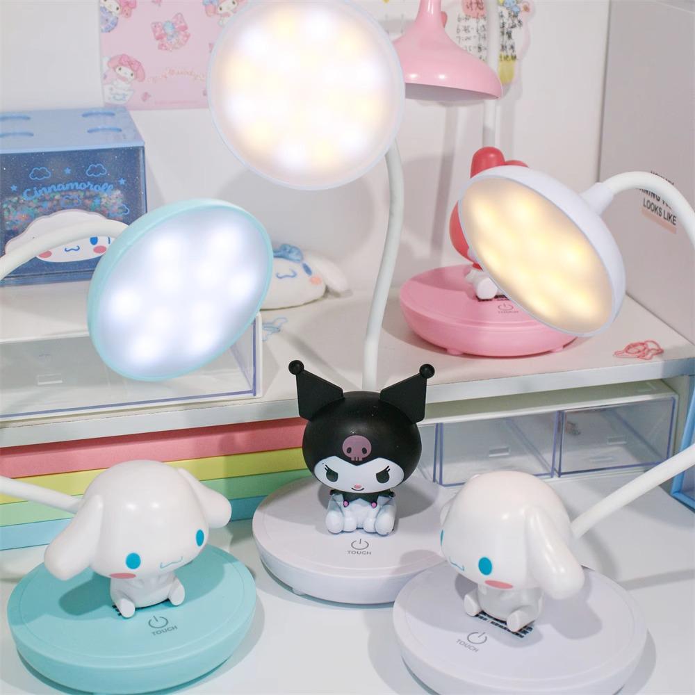 Cinnamoroll & My Melody LED Night Lamp for Study or Bedside - Cute & Eye-Friendly Girls' Light