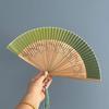 Retro Design Chinese Style Silk Fan Decoration Handheld Shell Fan Classical Fan  Summer Season