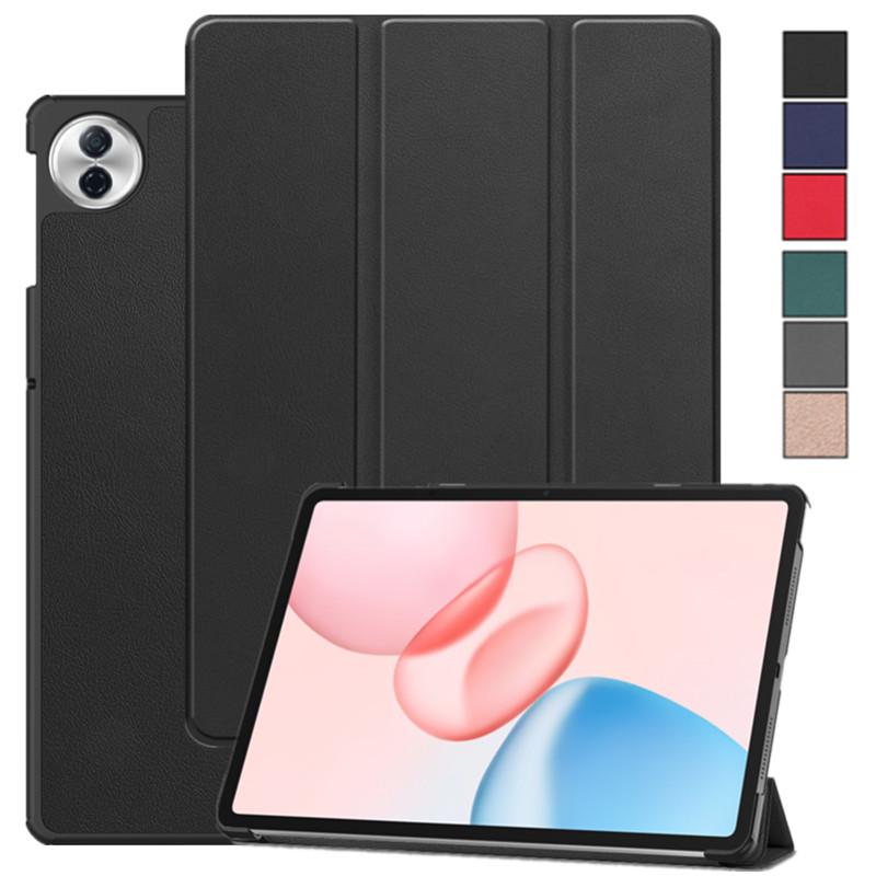 Custodia Flip Pieghevole Sottile in Pelle PU per Tablet Honor Pad 10 12.1 pollici Cover Guscio Posteriore in Plastica Dura Funda Coque
