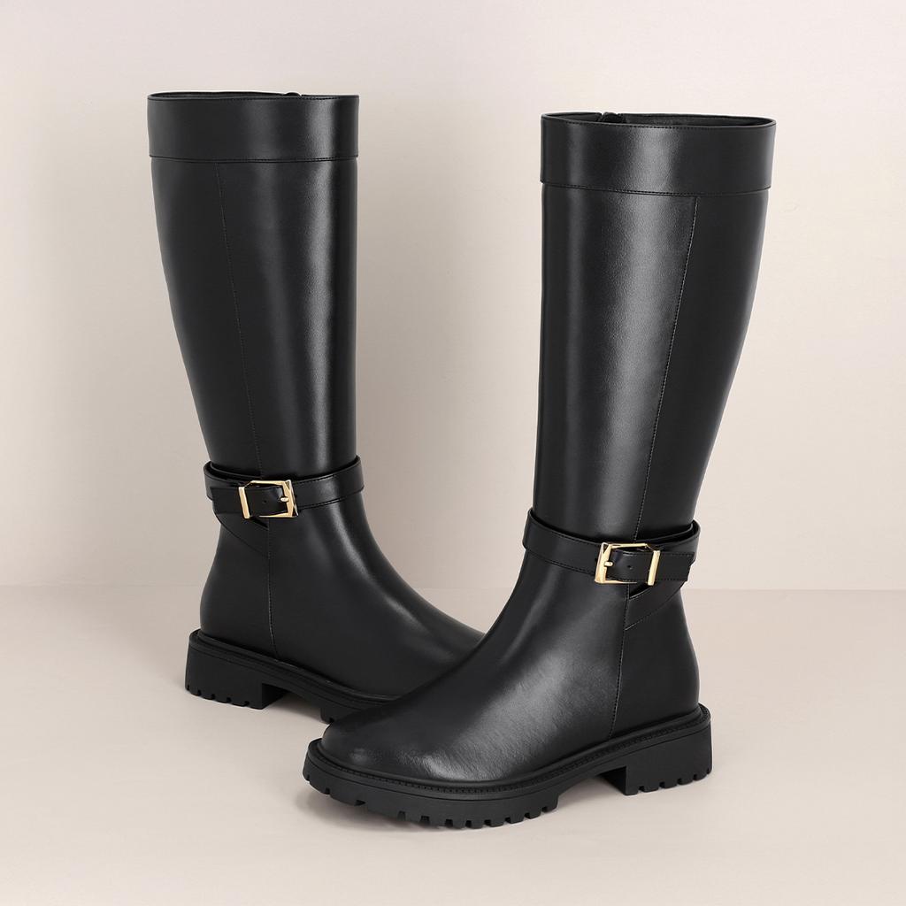 Elcanto Mazz Women'S Buckle-Type Long Boots 3.5Cm Lcwl99M54V