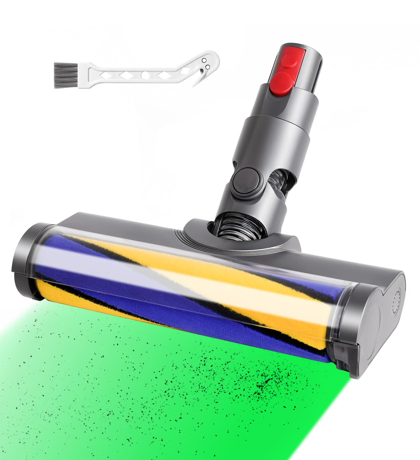 

Replacement head for SV18 vacuum soft roller vacuum cleaner replacement head with dust detection green motor head compatible with Dyson V12 Detect