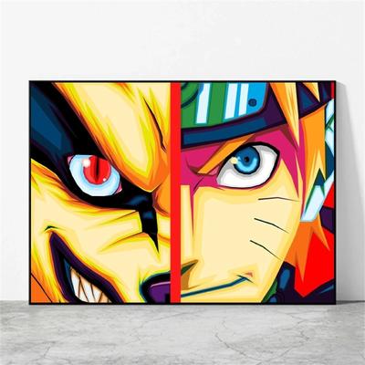 Anime Posters Naruto High-quality Art Wall Stickers Christmas Gift Room Home Cartoon Character Pictures
