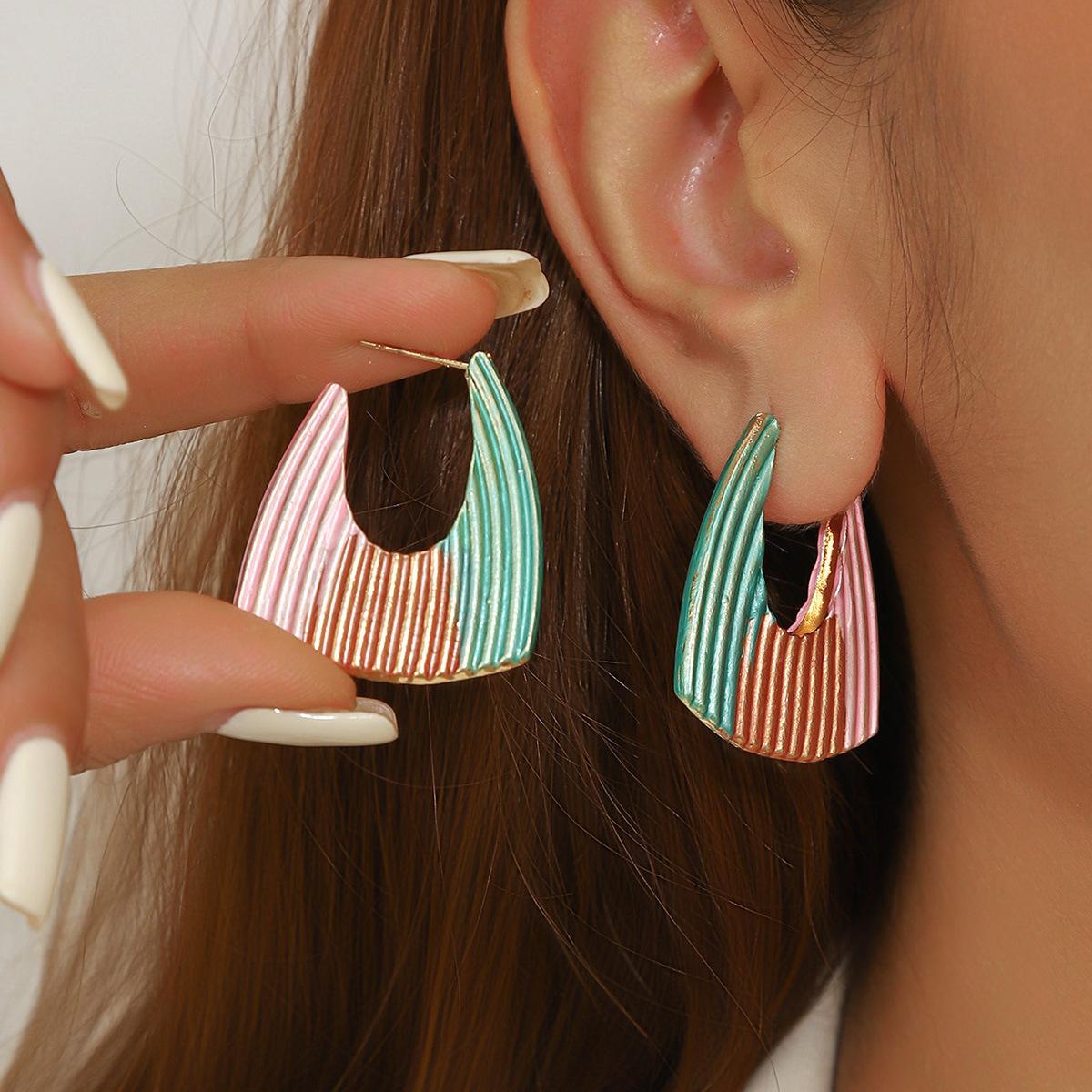 

Модные висячие серьги для женских украшений разноцветный