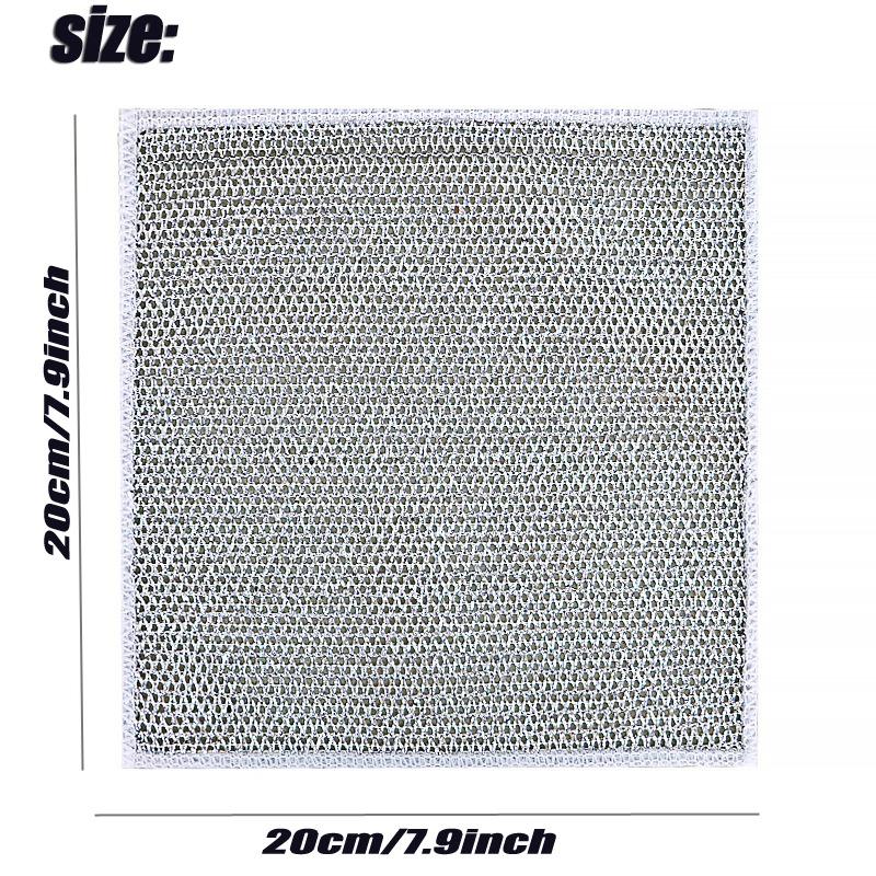 Mehrzweck-Geschirrtücher aus Metall und silbernem Draht für die Trocken- und Nassreinigung. Geschirrtücher doppelt optional