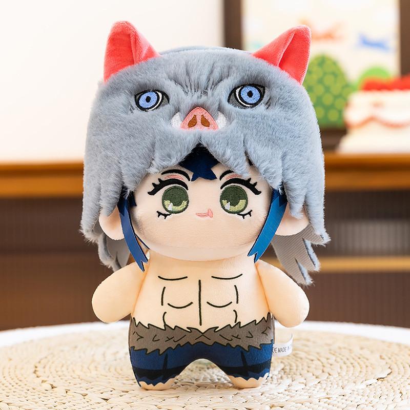 Demon Slayer Anime Character Plush Dolls With Short Pile Fabric For Gift And Display