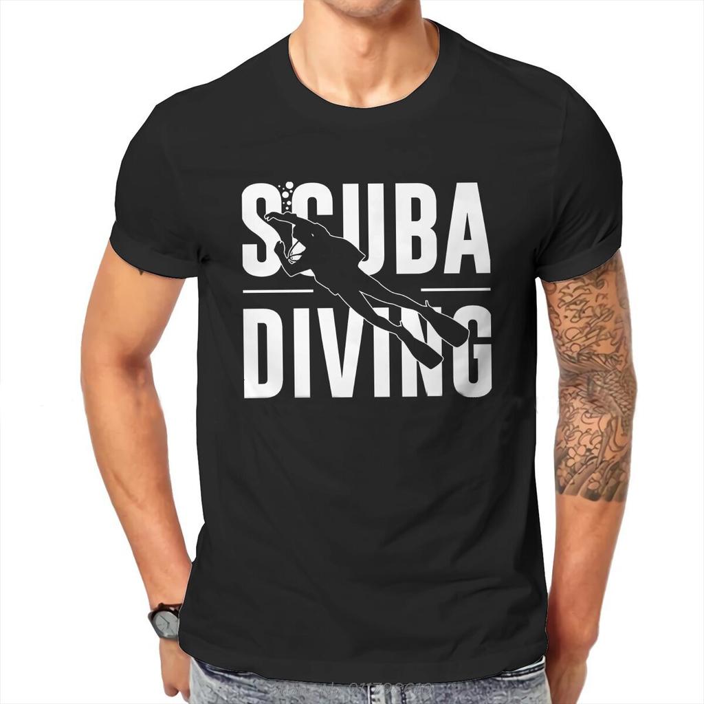 Dive Scuba Diving TShirt Men Apparel With A Suba Diver Soft Tees Summer Cotton T Shirt Hip Hop T-shirt Streetwear