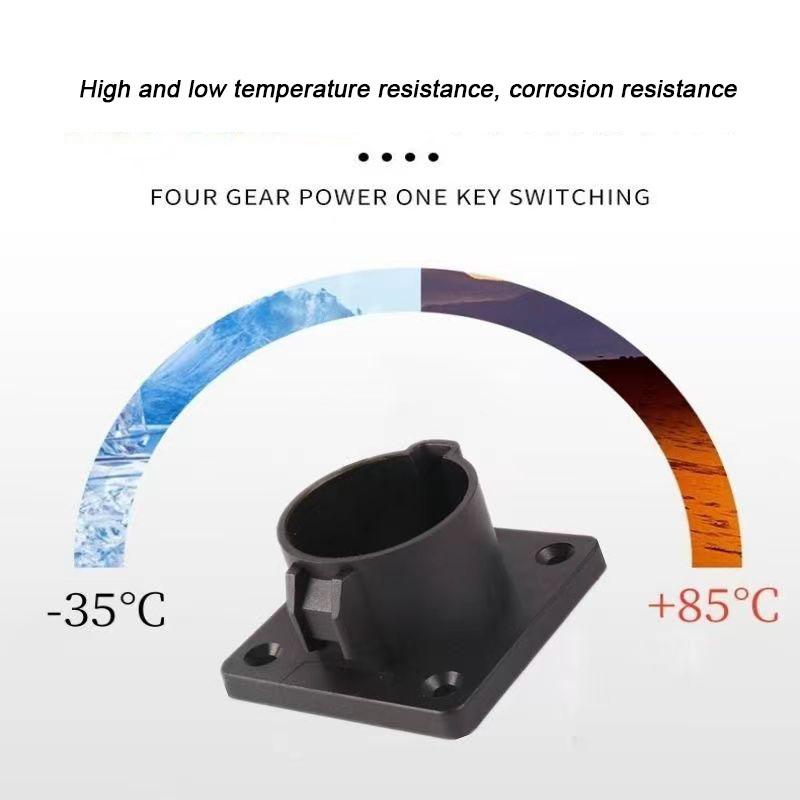 EV Charger Holder Set Charging Box Holder and Wall-Mount Connector Nozzle Holster Dock with J-Hook for SAE J1772 Electric Car