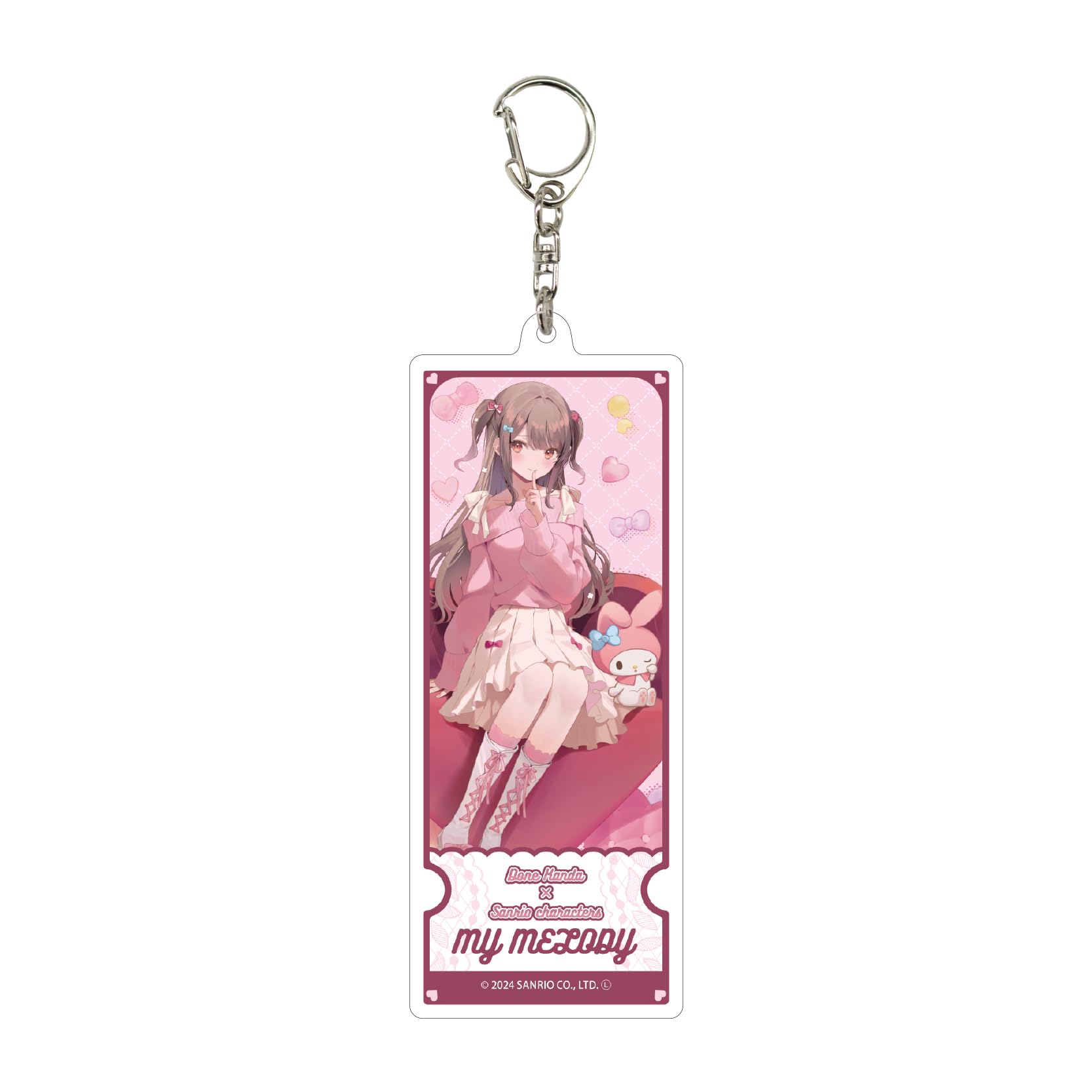 

Dan Tateda x Sanrio Characters 01 My Melody Large Acrylic Keychain [Collaboration Illustration]