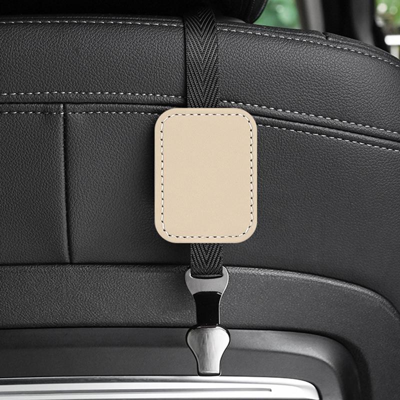 1/2Pcs Car Headrest Hooks Suede Seat Back Storage Hook Hanger for Bag Organizer Holder Clip Car Interior Decoration Accessories