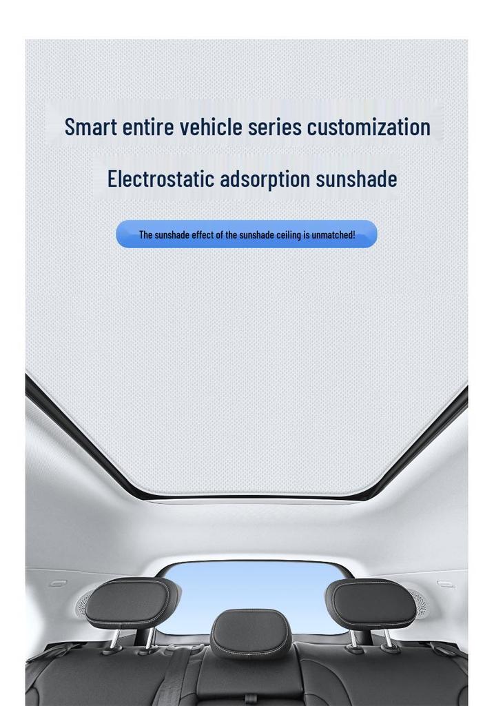 Electrostatic Sunroof Sunshade for Mercedes-Benz SMART FORFOUR 135